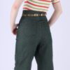Green Denim Nailhead Pants - Image 6