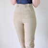 Beige Classic Pedal Pushers