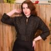 Black Lurex Topper
